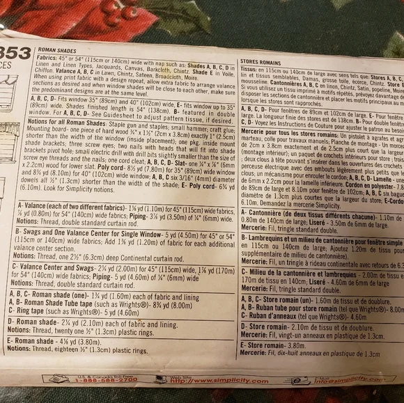 🌼Shades and valance patterns. - Picture 4 of 6